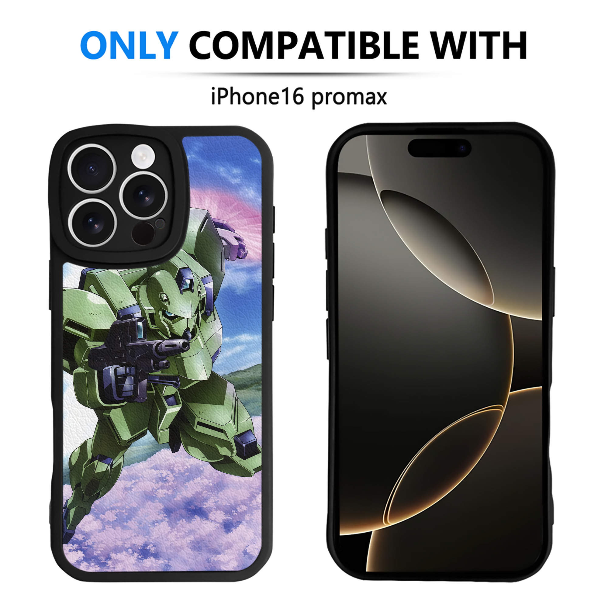 （画像用） 機動戦士ガンダム Mobile Suit Gundam 【iPhone 16シリーズ対応】シリコンスマホケース（レザー調） 材質：シリコン
